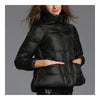 Short Super Light A-line Cloak Down Coat   black   S - Mega Save Wholesale & Retail - 2