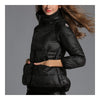 Short Super Light A-line Cloak Down Coat   black   S - Mega Save Wholesale & Retail - 3