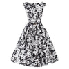 Woman Printing Sleeveless Dress Middle Skirt   S - Mega Save Wholesale & Retail - 1