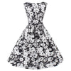 Woman Printing Sleeveless Dress Middle Skirt   S - Mega Save Wholesale & Retail - 3