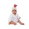 15 Color Children Bathrobe Pure Cotton Good Hydroscopicity Cartoon Cute Sleepwear Pajamas   White chicken