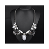 New National Style Necklace Gemstone Zircon High Grade Alloy Necklace Woman   white - Mega Save Wholesale & Retail