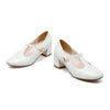 Round Last Work Thin Shoes  white - Mega Save Wholesale & Retail - 1