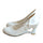 Candy's Color Bowknot Patent Leather Hollow Slipsole Women Thin Shoes  white - Mega Save Wholesale & Retail - 1