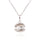 Fake Pearl Shell Necklace 18K Plated  Platinum