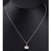Fake Pearl Shell Necklace 18K Plated  Platinum