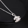 Fake Pearl Shell Necklace 18K Plated  Platinum