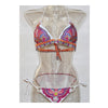 Swimwear Swimsuit Bikini Sexy Printing   3016 white grounding with flower  S - Mega Save Wholesale & Retail - 1