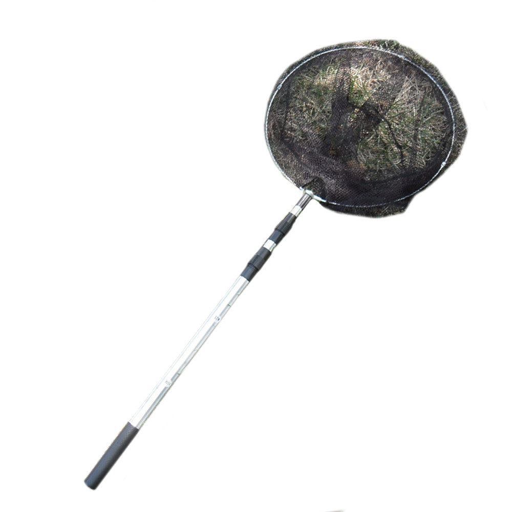 Aluminum Handle Fishing Net Diddle-net Dipnet Brail Net    WHITE SIZE 1.5M  HEAD ROUND - Mega Save Wholesale & Retail - 1