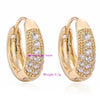 18K Gold Galvanized Zircon Earrings - Mega Save Wholesale & Retail - 4