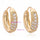 18K Gold Galvanized Zircon Earrings - Mega Save Wholesale & Retail - 4