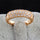 Top Grade Delicate Gold Plated Zircon Ring   yellow gold plated 8#