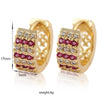 18K Gold Galvanized Zircon Earrings - Mega Save Wholesale & Retail - 5