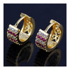 18K Gold Galvanized Zircon Earrings - Mega Save Wholesale & Retail - 4