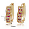 18K Gold Galvanized Zircon Earrings - Mega Save Wholesale & Retail - 4