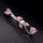 Body Puncture Ornament Leaf Navel Ring    platinum plated pink zircon - Mega Save Wholesale & Retail - 3