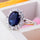 18K Gold Platinum Plated  Blue Rhinestone Ring   platinum plated blue zircon 6.5# - Mega Save Wholesale & Retail - 3