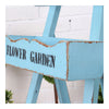 Double-layer Storage Rack Blackboard Flower Stand Wood    white - Mega Save Wholesale & Retail - 2