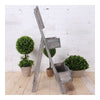 Double-layer Storage Rack Blackboard Flower Stand Wood    white - Mega Save Wholesale & Retail - 4