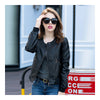 Woman Faux Leather Coat Round Collar Fashionable   S - Mega Save Wholesale & Retail - 2