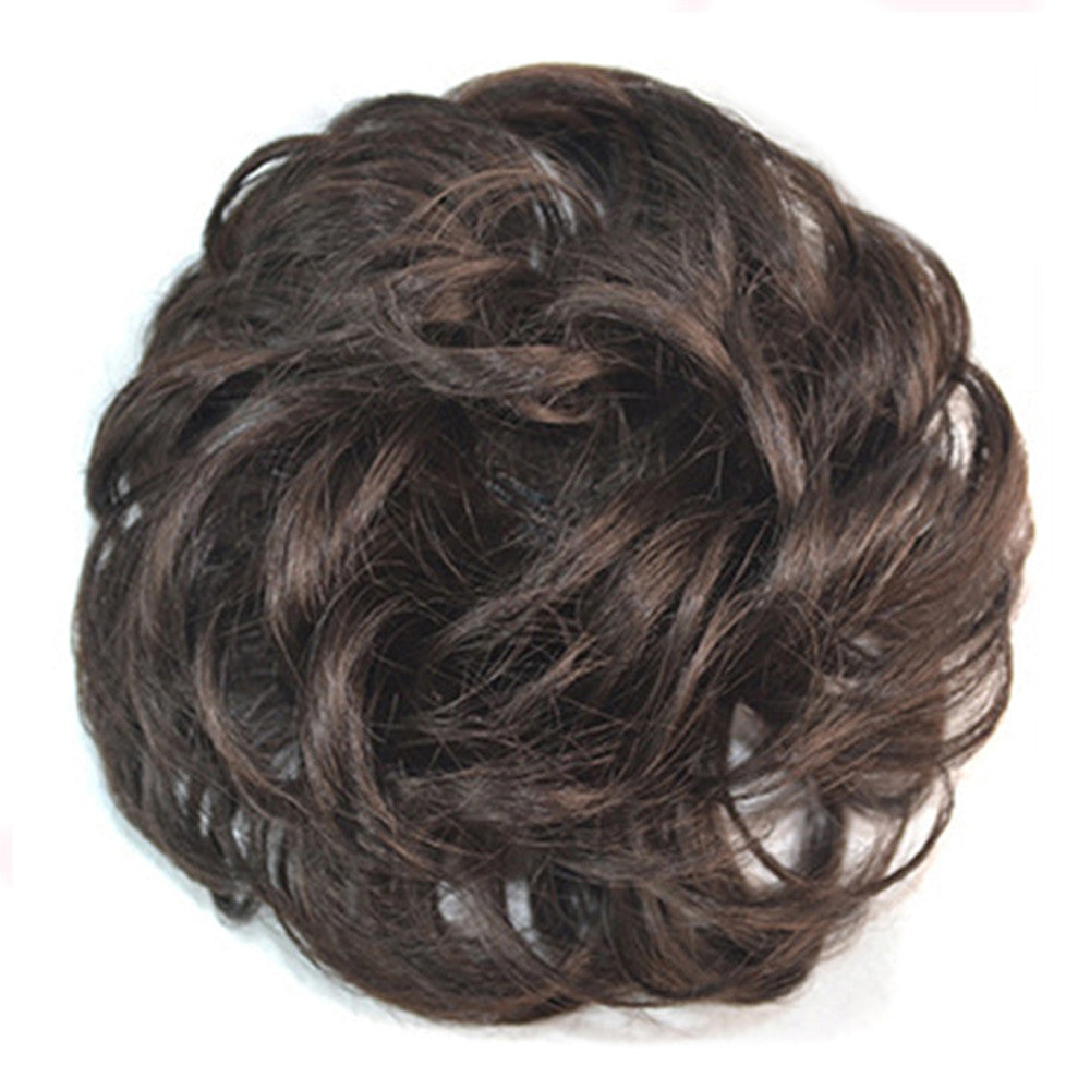 Wig Buckle Type Curled Fluffy Hair Pack brown black - Mega Save Wholesale & Retail - 1