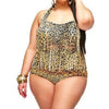 High Waist Fat Tassel Bikini Women Swimwear Swimsuit Europe and America  leopard print - Mega Save Wholesale & Retail - 1