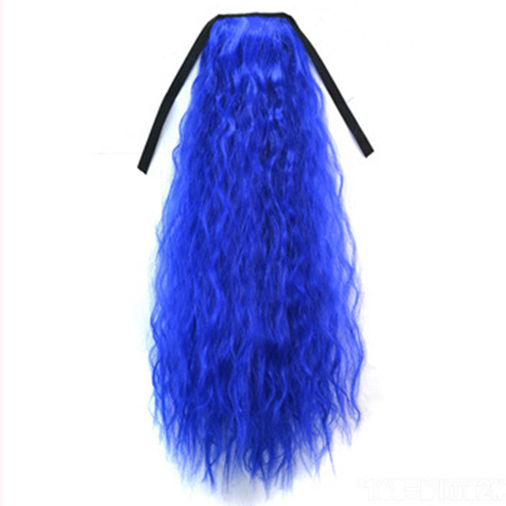 Wig Corn Perm Lace-up Horsetail sapphire - Mega Save Wholesale & Retail - 1