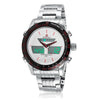 Naviforce Men Waterproof Sports Casual Watch LED Dual Dispkay Quartz    white shell white surface red scale - Mega Save Wholesale & Retail - 1