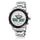 Naviforce Men Waterproof Sports Casual Watch LED Dual Dispkay Quartz    white shell white surface red scale - Mega Save Wholesale & Retail - 1