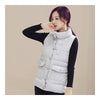 Winter Waistcoat Vest Thick Down Coat Woman Short   grey   M - Mega Save Wholesale & Retail - 2