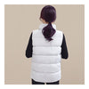 Winter Waistcoat Vest Thick Down Coat Woman Short   grey   M - Mega Save Wholesale & Retail - 3