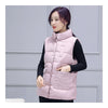 Winter Waistcoat Vest Thick Down Coat Woman Short   pink   M - Mega Save Wholesale & Retail - 1