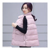 Winter Waistcoat Vest Thick Down Coat Woman Short   pink   M - Mega Save Wholesale & Retail - 2
