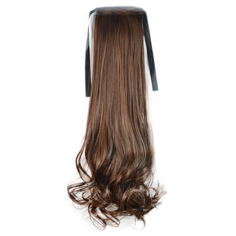 Wig Horsetail Lace-up Curled Hair    flaxen 128-4M30# - Mega Save Wholesale & Retail - 1