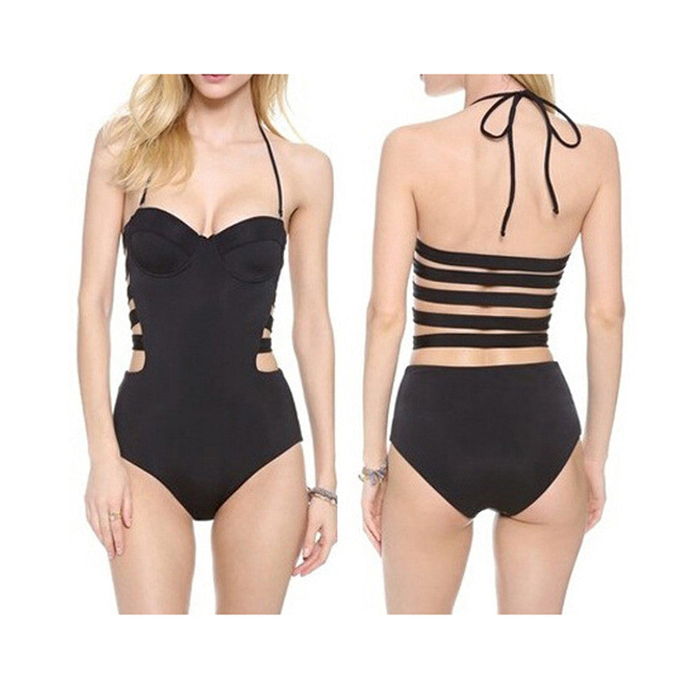 Swimwear Swimsuit Women¡¯s Sexy Midriff Push-Ups One-Piece Monokini  S - Mega Save Wholesale & Retail - 1