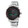 Naviforce Men Waterproof Sports Casual Watch LED Dual Dispkay Quartz     white shell black surface orange scale - Mega Save Wholesale & Retail - 1