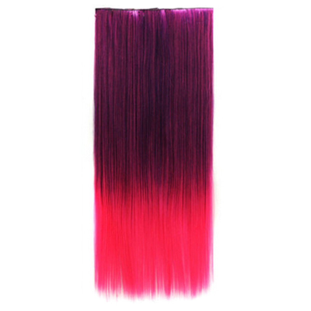 Gradient Ramp Straight Cosplay Wig Hair Extension 5 Cards 12 - Mega Save Wholesale & Retail - 1