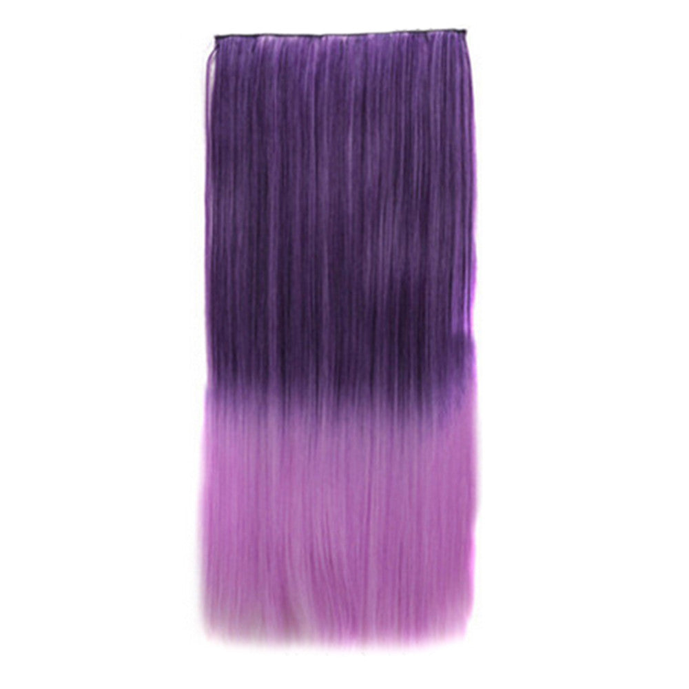 Gradient Ramp Straight Cosplay Wig Hair Extension 5 Cards 13 - Mega Save Wholesale & Retail - 1