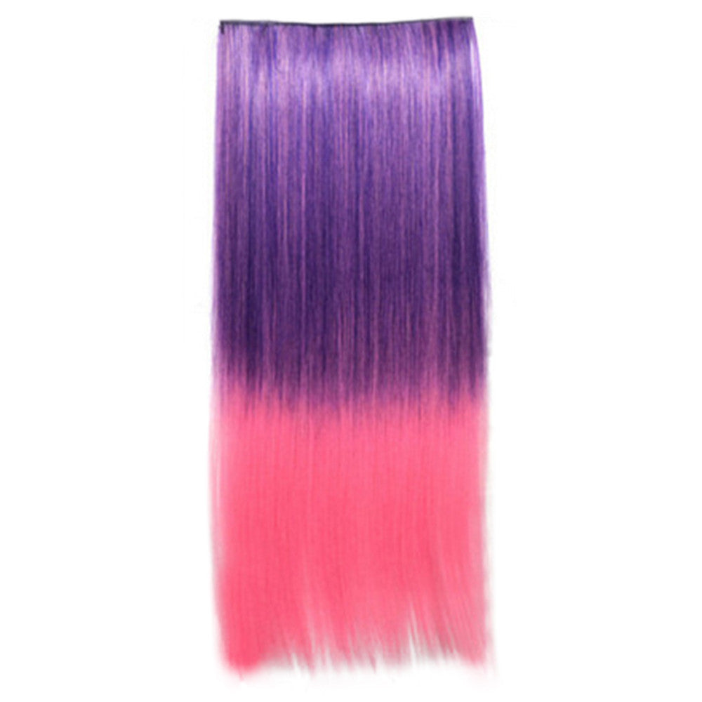 Gradient Ramp Straight Cosplay Wig Hair Extension 5 Cards 14 - Mega Save Wholesale & Retail - 1