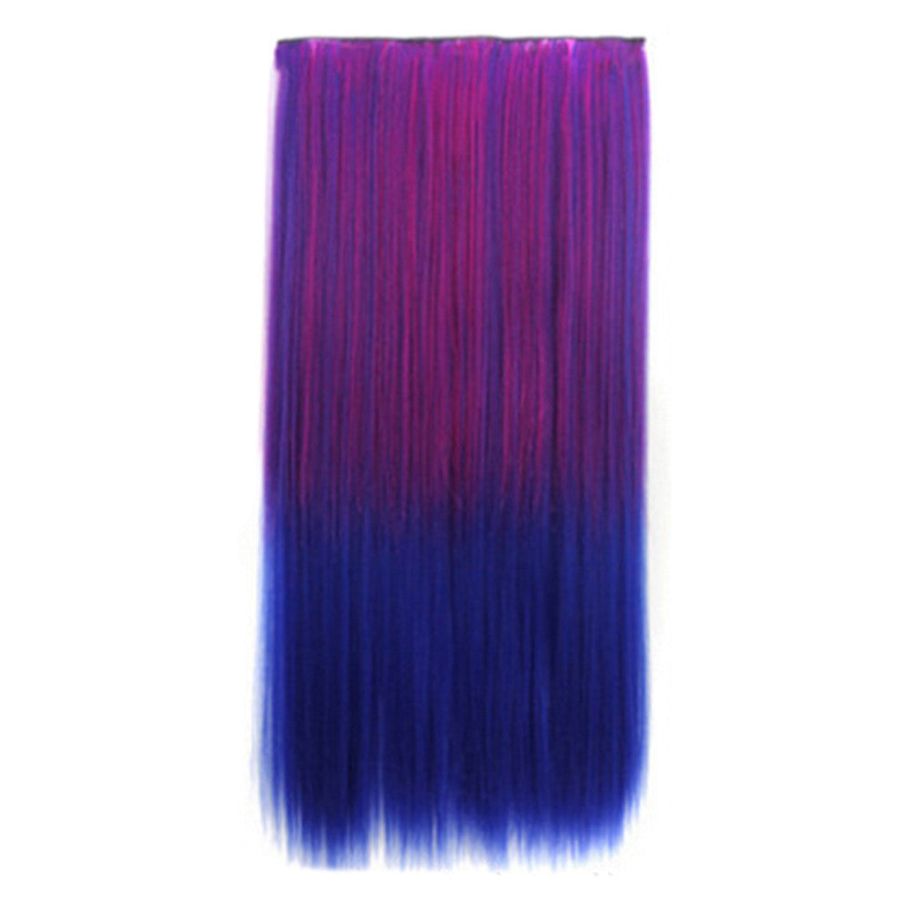 Gradient Ramp Straight Cosplay Wig Hair Extension 5 Cards 18 - Mega Save Wholesale & Retail - 1