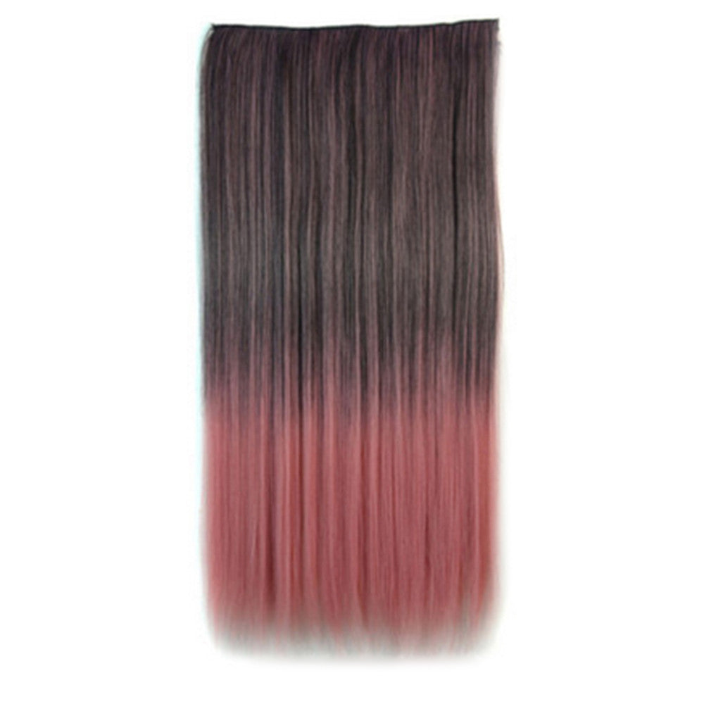 Gradient Ramp Straight Cosplay Wig Hair Extension 5 Cards 2 - Mega Save Wholesale & Retail - 1