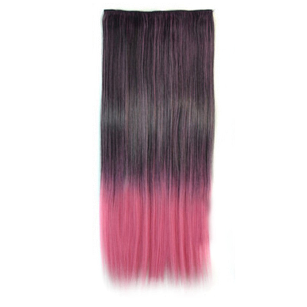 Gradient Ramp Straight Cosplay Wig Hair Extension 5 Cards 3 - Mega Save Wholesale & Retail - 1