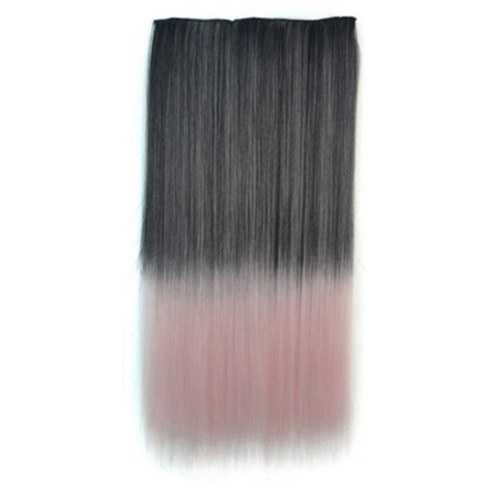 Gradient Ramp Straight Cosplay Wig Hair Extension 5 Cards 4 - Mega Save Wholesale & Retail - 1