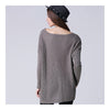Batwing Knitwear Thin Loose Pullover Sweater   grey - Mega Save Wholesale & Retail - 3