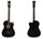 New Professional Acoustic Callaway Folk 38 inch  Guitar STAGE ESSENTIALS Black - Mega Save Wholesale & Retail