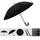 Fashion umbrella Water Activated Flower appeared once wet Windproof Princess Novelty Umbrella Black - Mega Save Wholesale & Retail - 1