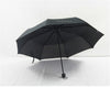 Pure Colour Folding Umbrella Compact Light weight Anti-UV Rain Sun Umbrella Black - Mega Save Wholesale & Retail - 1