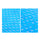 PVC Wave Pattern Anti-skidding Massage Foot Mat solid blue - Mega Save Wholesale & Retail - 2