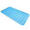 PVC Wave Pattern Anti-skidding Massage Foot Mat transparent blue - Mega Save Wholesale & Retail - 1