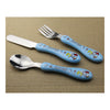 The First Cutlery Set Knife Fork Spoon Kids Toddler Mealtime Happy Day Metal   blue - Mega Save Wholesale & Retail - 1